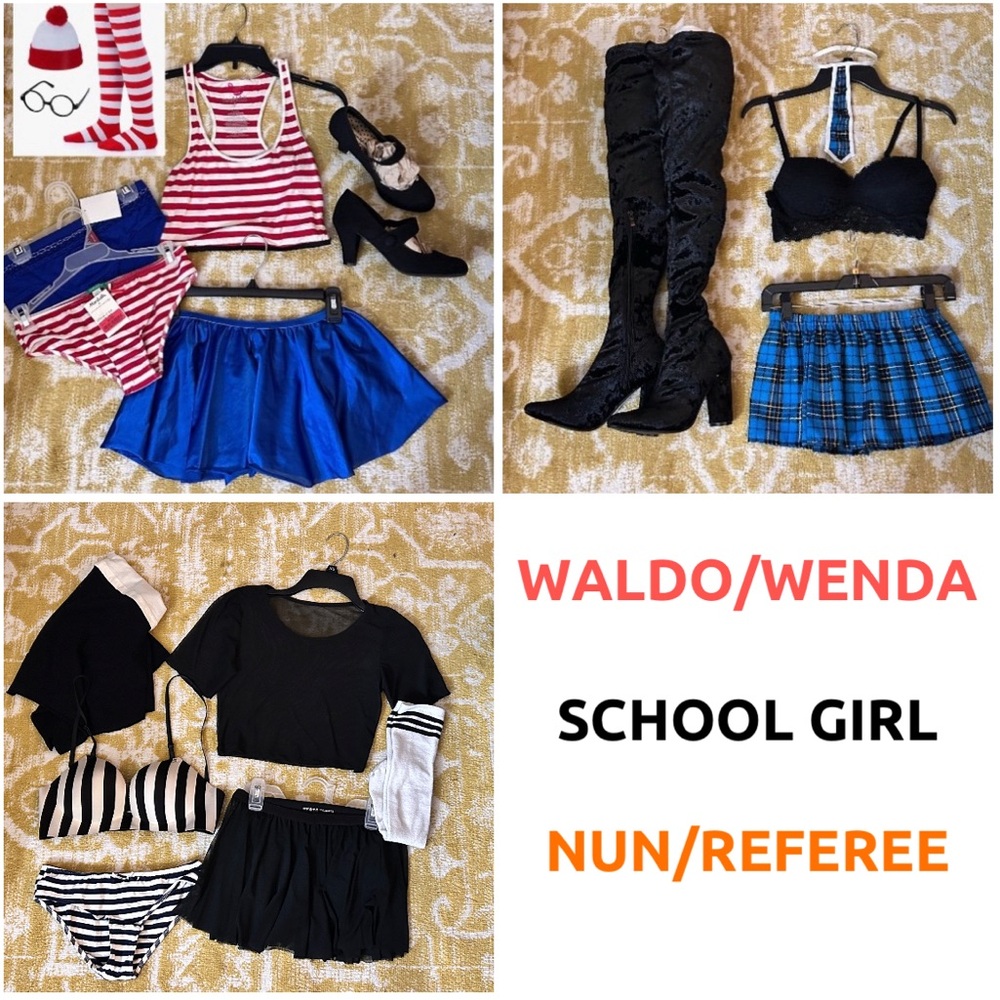 3 women's Halloween costumes